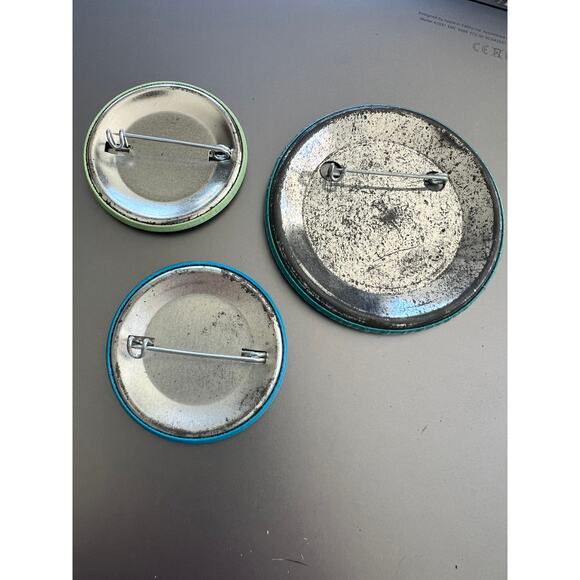 Lot of 3 Vintage Trans-Species Unlimited Button Pins - Picture 2 of 2